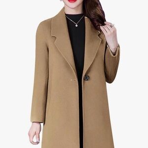 Classic Camel Pea Coat